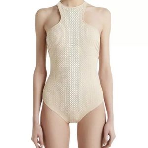 La Perla One Piece Swimsuit Beige Pearl